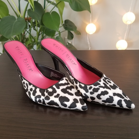 White House Black Market Shoes - White House Black Market leopard print heels